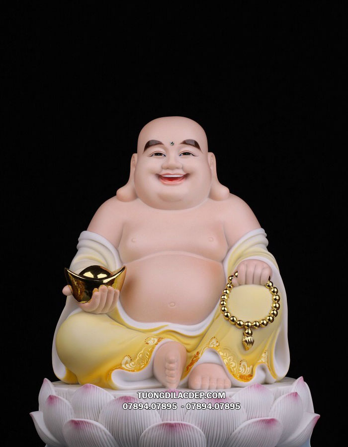 tượng Phật Di Lặc Gấm Vàng Poly
