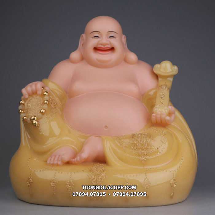 Tượng Phật Di Lặc Túi Vàng Thạch Anh Đẹp