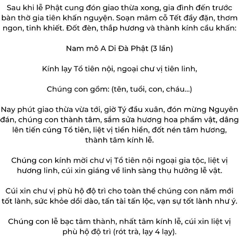 nghi thức cúng rước vía đức phật di lặc