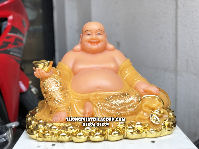 Tượng Phật Di Lặc thạch anh đế thỏi vàng giàu sang phú quý